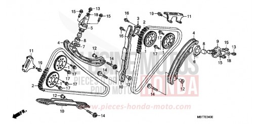 CHAINE A CAMES/TENDEUR XL1000V7 de 2007